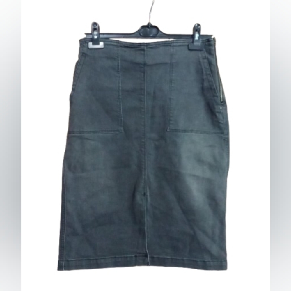 A Loves A Dark Denim Pencil Skirt